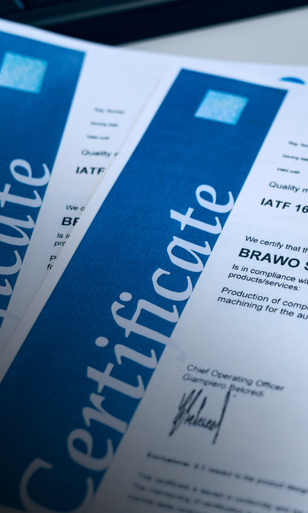 Certificazioni