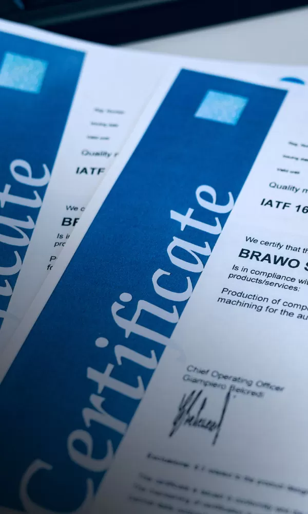Certificazioni